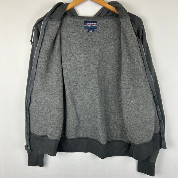 Jansport Grambling State Full Zip Fleece Hoodie Sweatshirt Gray Women's Size S - Picture 4 of 9